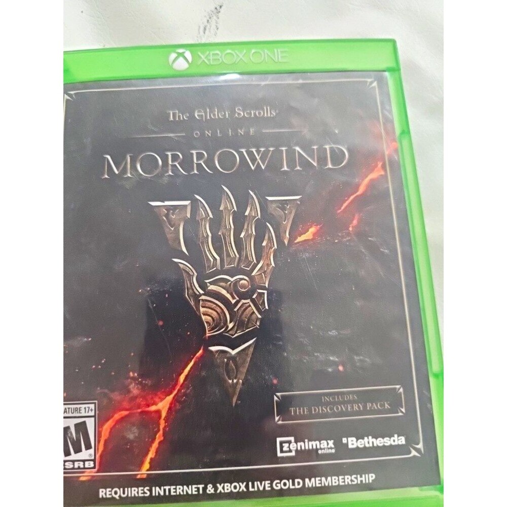 Elder Scrolls Online: Morrowind Xbox One CIB Disc  Bethesda 2017 UNTESTED